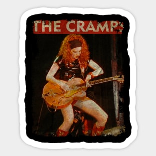 TEXTURE ART- The Cramps 1982 - RETRO STYLE 4 Sticker